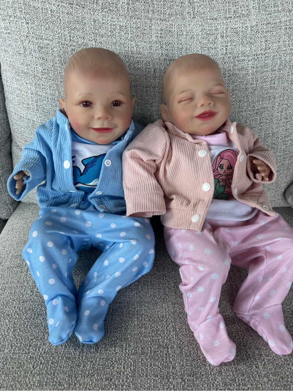 Babeside realistic girl boy twins dolls